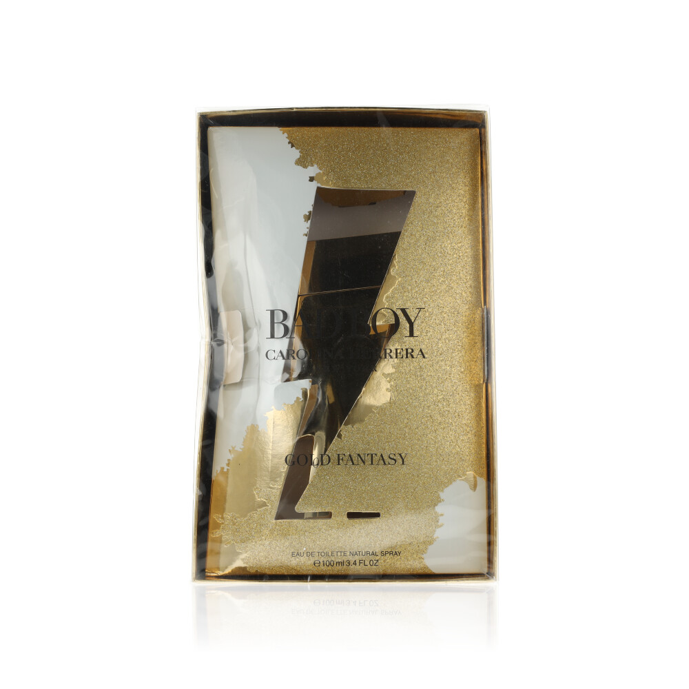 Carolina Herrera Bad Boy Gold Fantasy - *Clearance - Brand new sealed item with minor packaging damage (scratches, squashes or rips). Product remains pristine. Refer to picture for details. EDT Spray 100ml